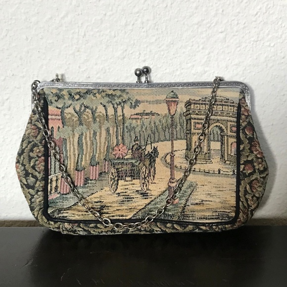 Vintage Handbags - Vintage Paris Frame Clutch